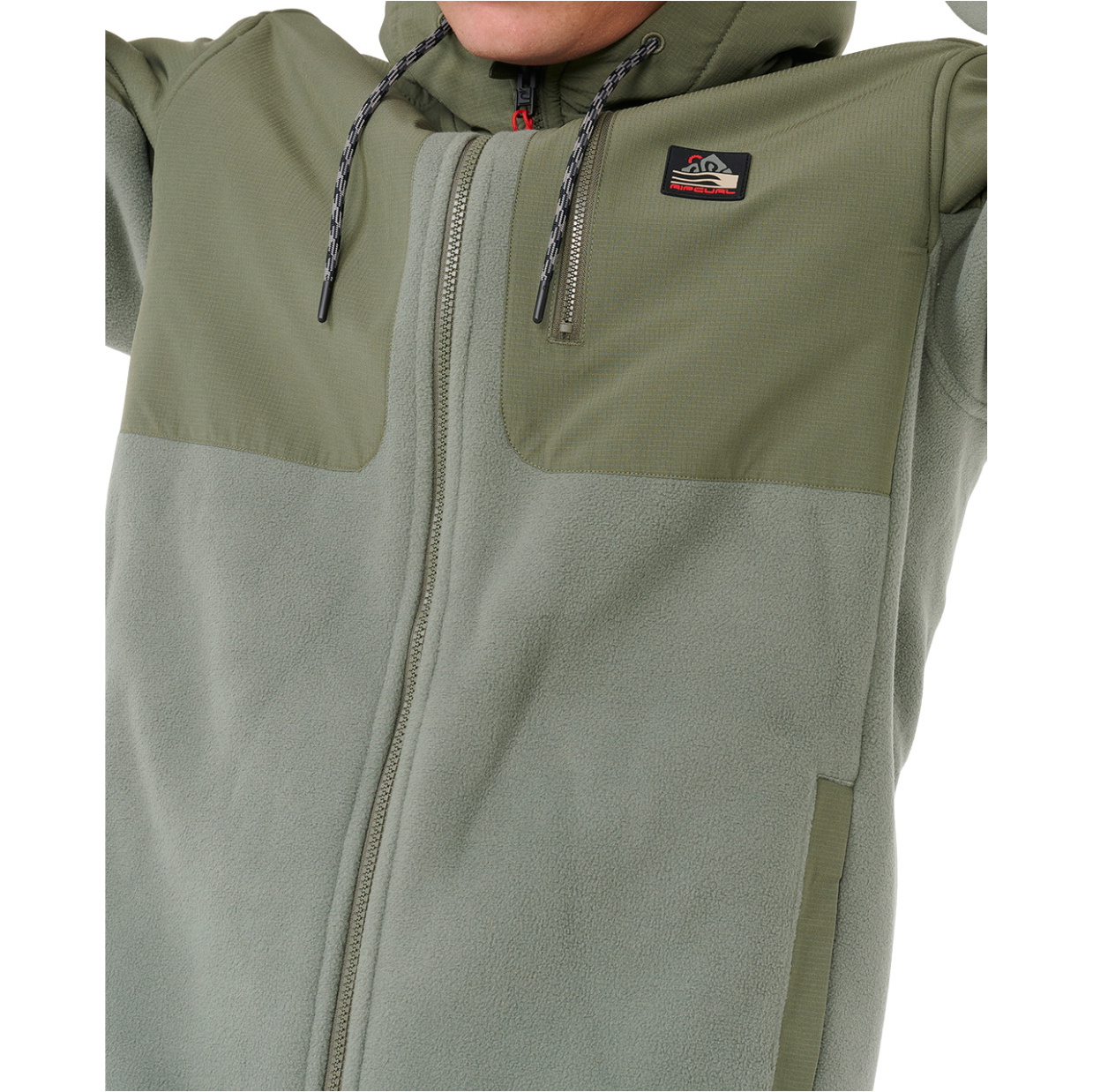 2025 Rip Curl Mens Anti Series Search Fleece 09VMFL - Cactus Green